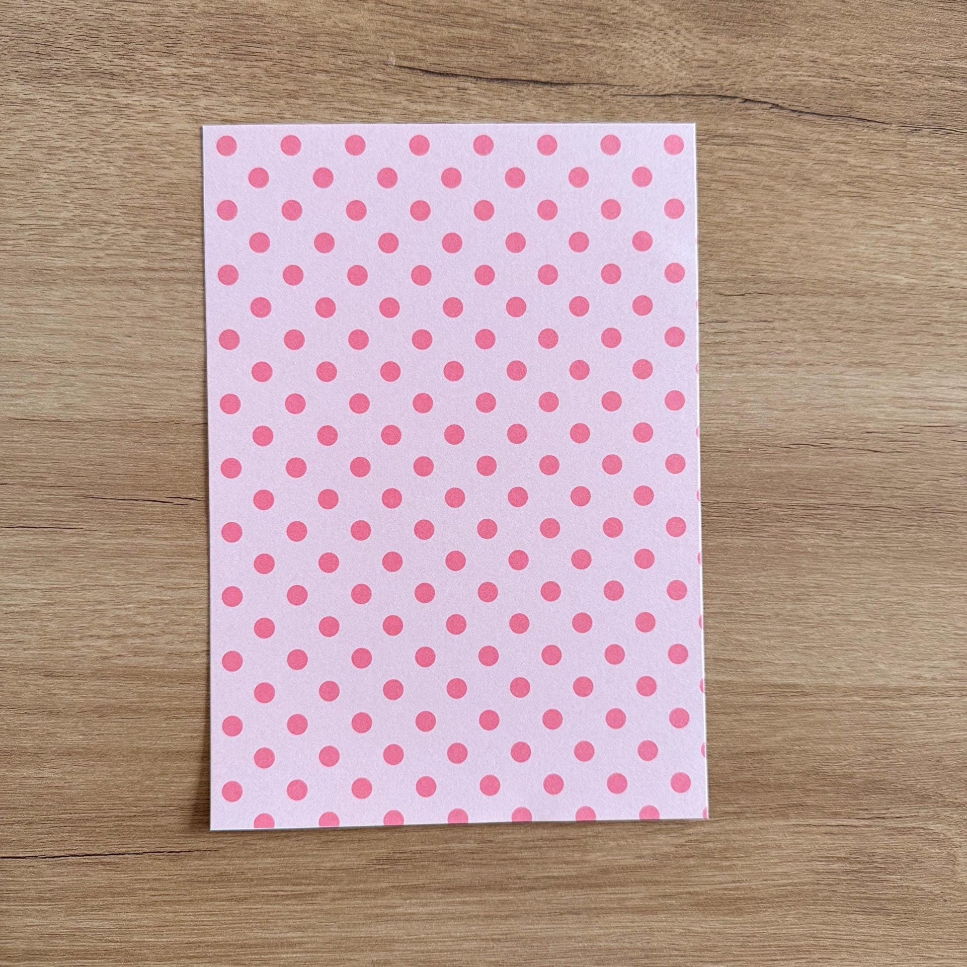 Polka Dot Scrapbook Paper Pack A5 - Coquette Cloud Co