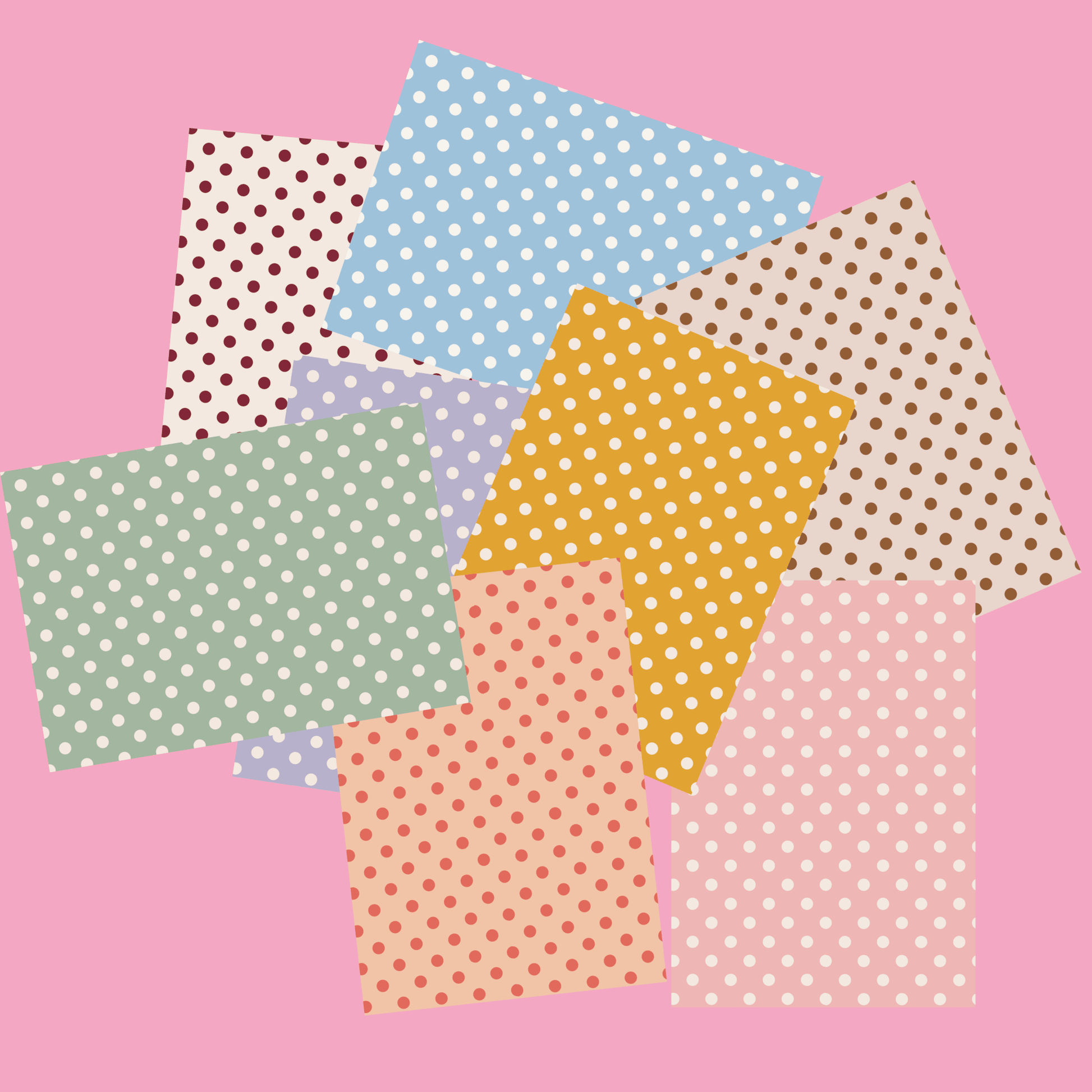 Polka Dot Scrapbook Paper Pack A5 - Coquette Cloud Co