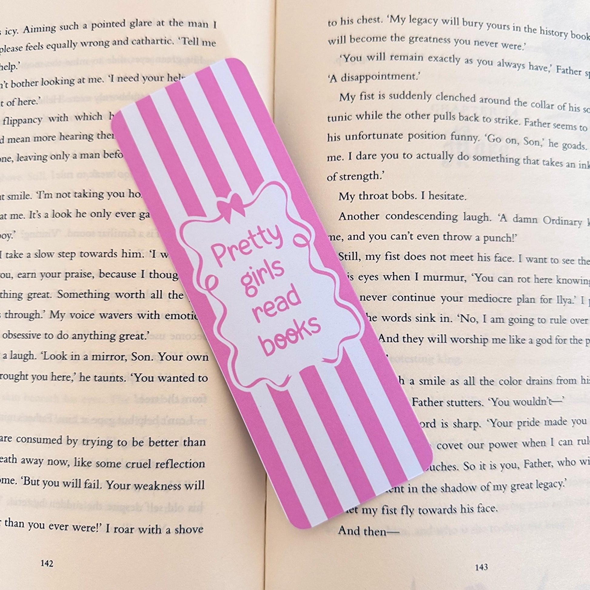 Pretty Girls Read Books Bookmark - Coquette Cloud Co