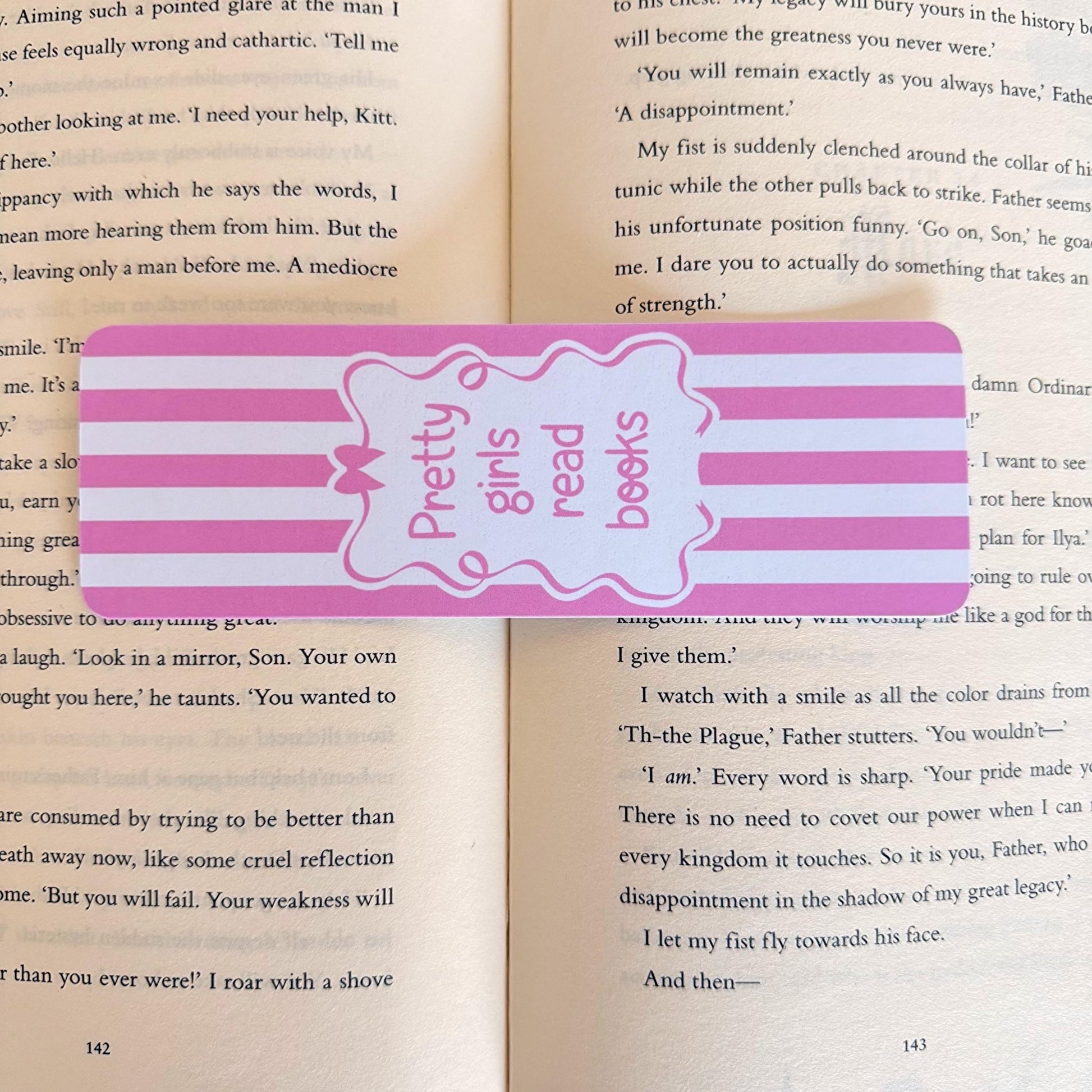 Pretty Girls Read Books Bookmark - Coquette Cloud Co