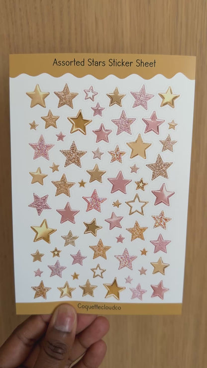 Assorted Stars Sticker Sheet