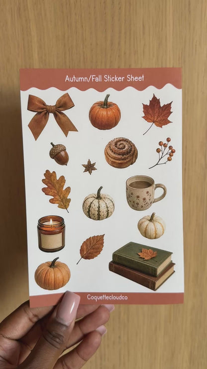 Autumn Sticker Sheet