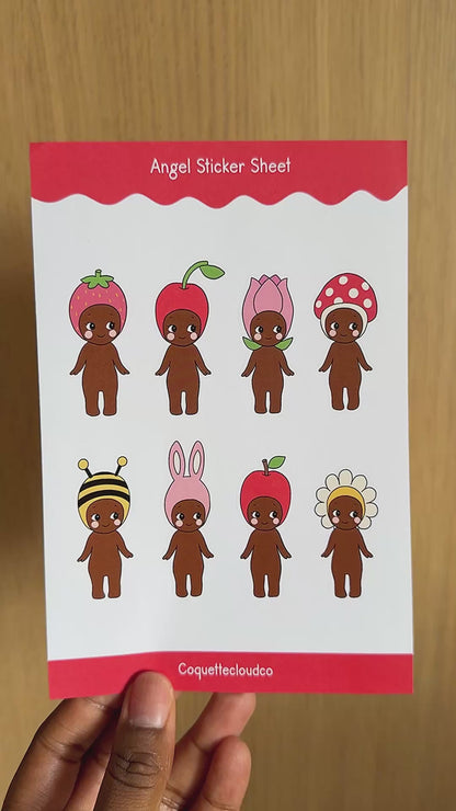 Angel Doll Sticker Sheet