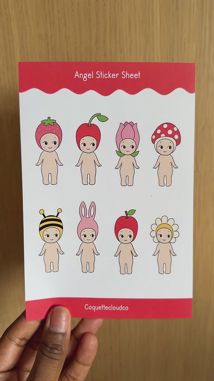 Angel Doll Sticker Sheet