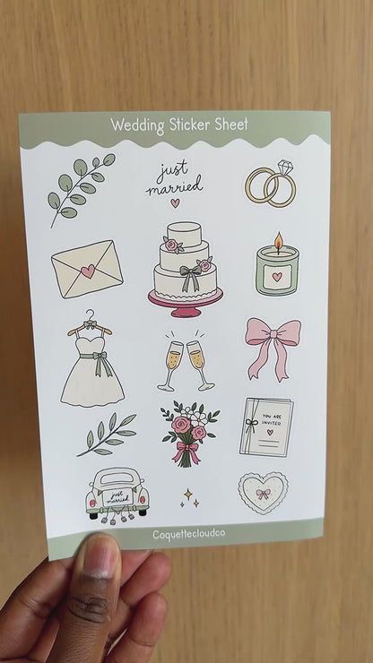 Wedding Sticker Sheet
