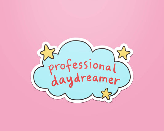 Professional Daydreamer Sticker - Coquette Cloud Co