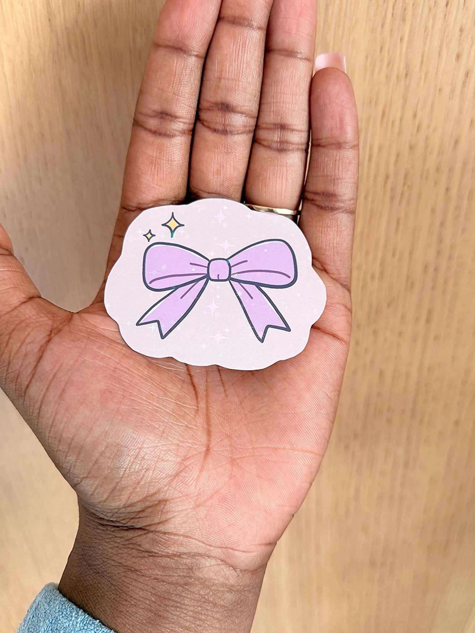 Purple Bow Sticker - Coquette Cloud Co