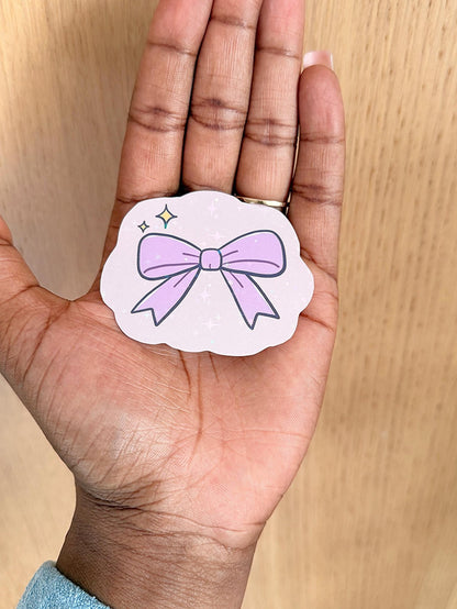 Purple Bow Sticker - Coquette Cloud Co
