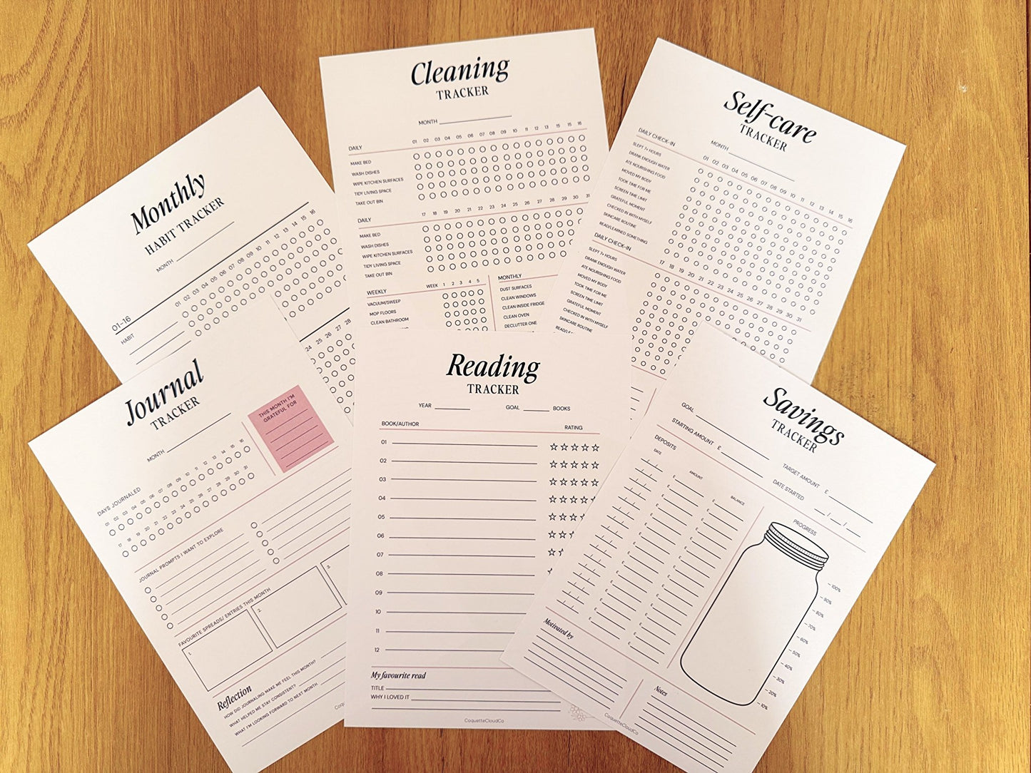 Reading Tracker - Coquette Cloud Co
