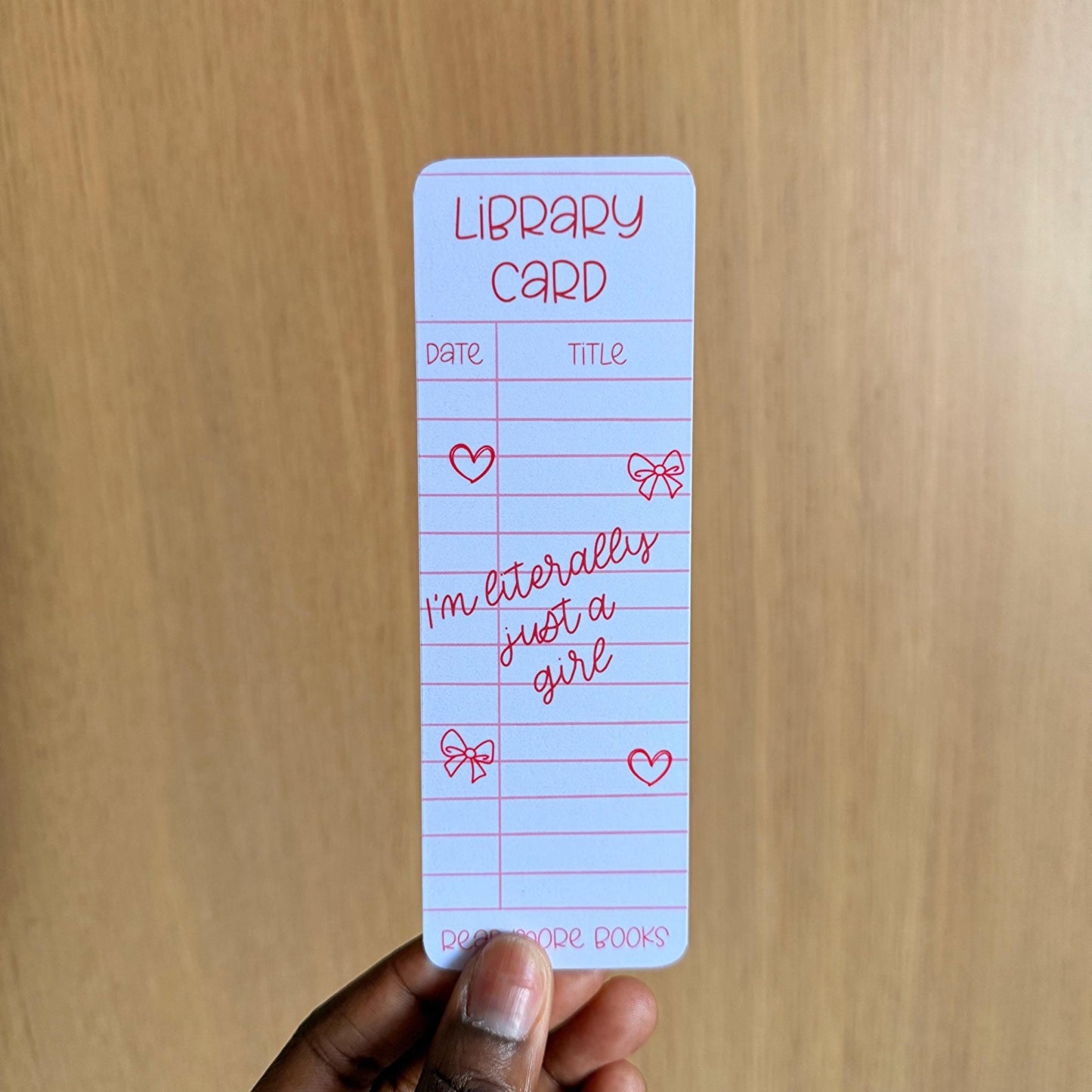 Res Library Card Bookmark - Coquette Cloud Co