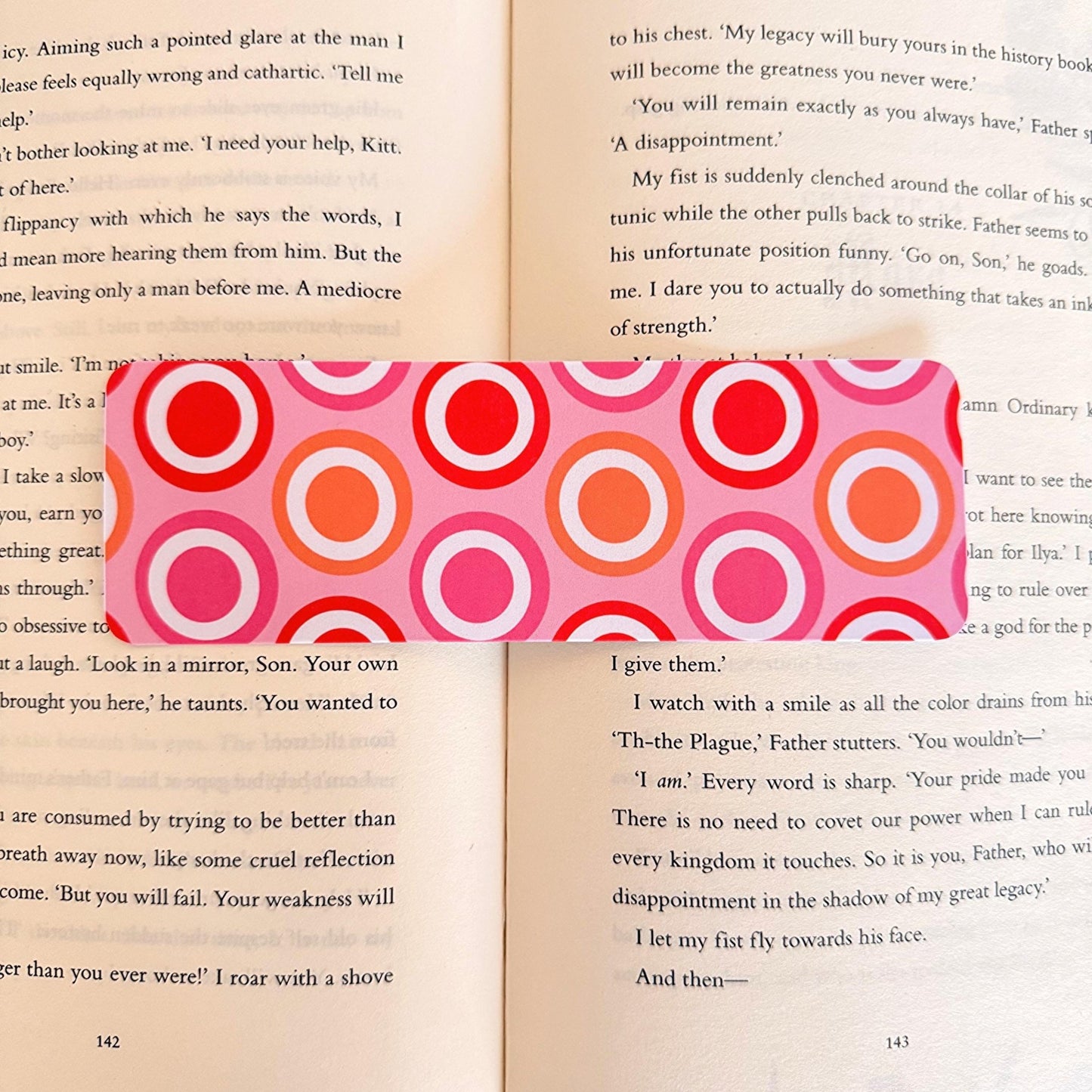Retro Circle Pattern Bookmark - Coquette Cloud Co