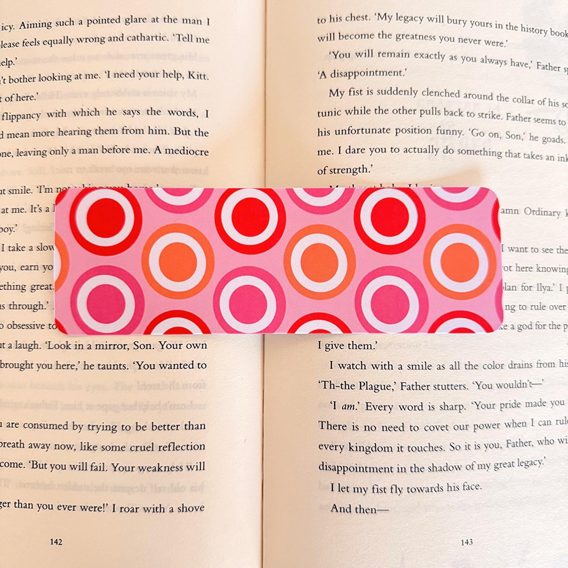 Retro Circle Pattern Bookmark - Coquette Cloud Co