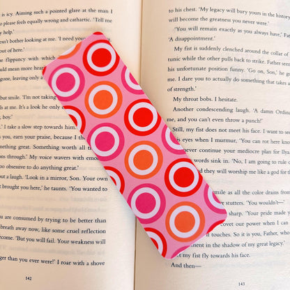 Retro Circle Pattern Bookmark - Coquette Cloud Co