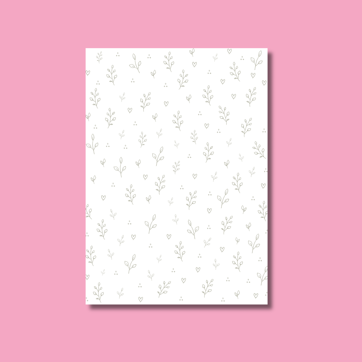 Sage Neutral Scrapbook Paper Pack A5 - Coquette Cloud Co