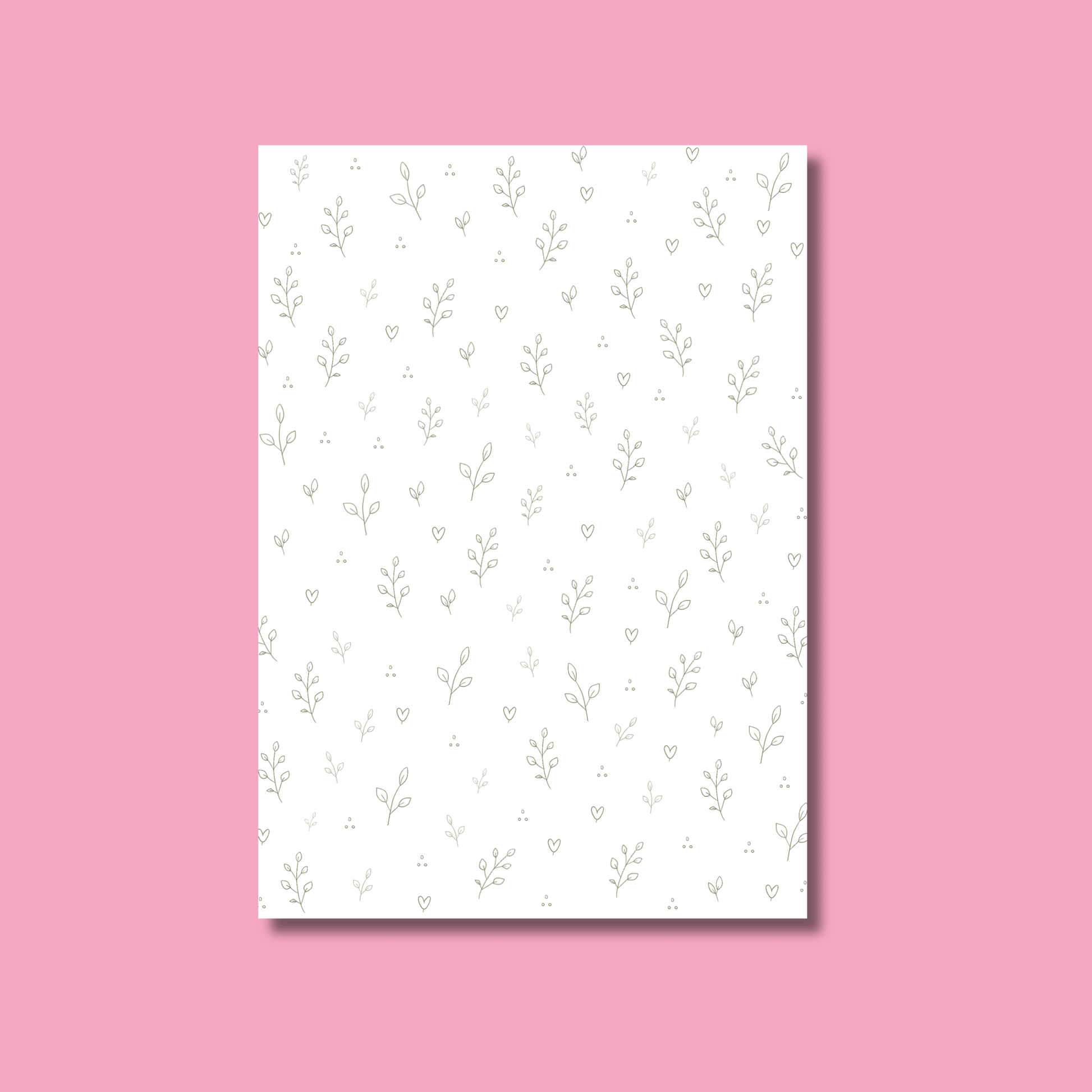 Sage Neutral Scrapbook Paper Pack A5 - Coquette Cloud Co