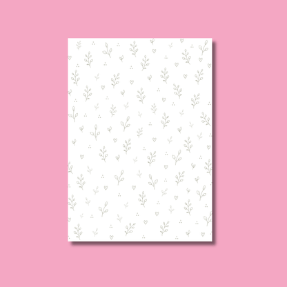 Sage Neutral Scrapbook Paper Pack A5 - Coquette Cloud Co