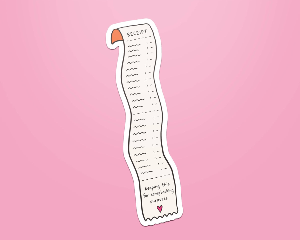 Scrapbooking Receipt Sticker - Coquette Cloud Co