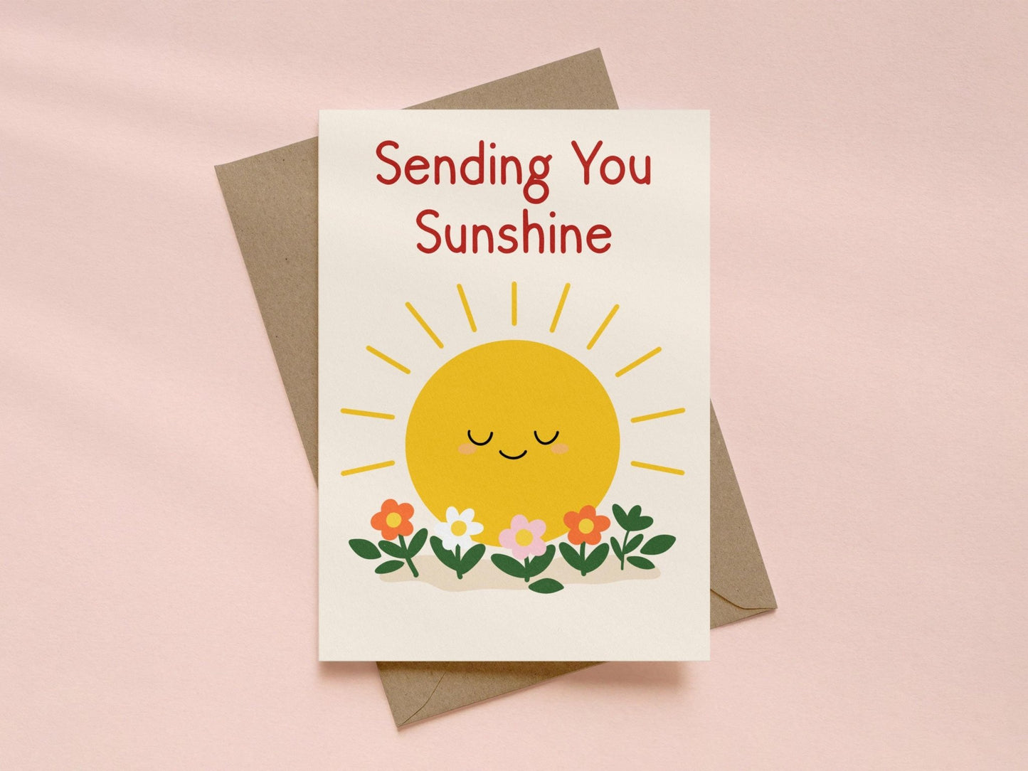 Sending You Sunshine Card - Coquette Cloud Co