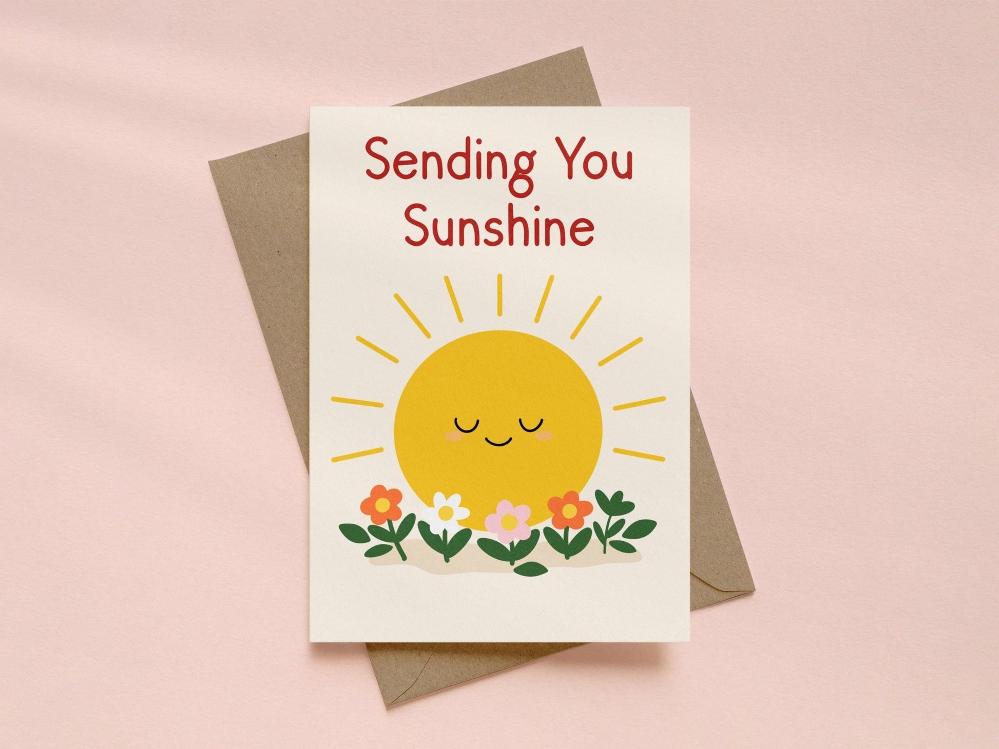 Sending You Sunshine Card - Coquette Cloud Co