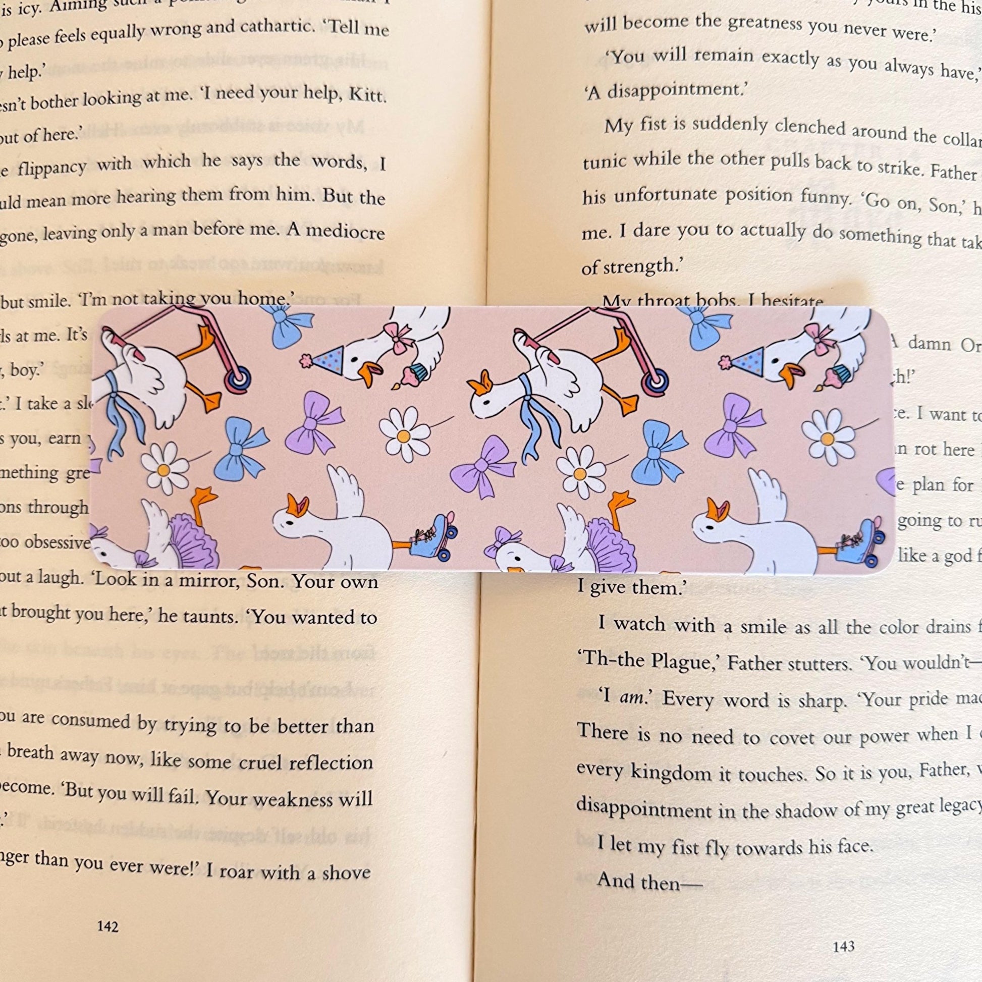 Silly Goose Bookmark - Coquette Cloud Co