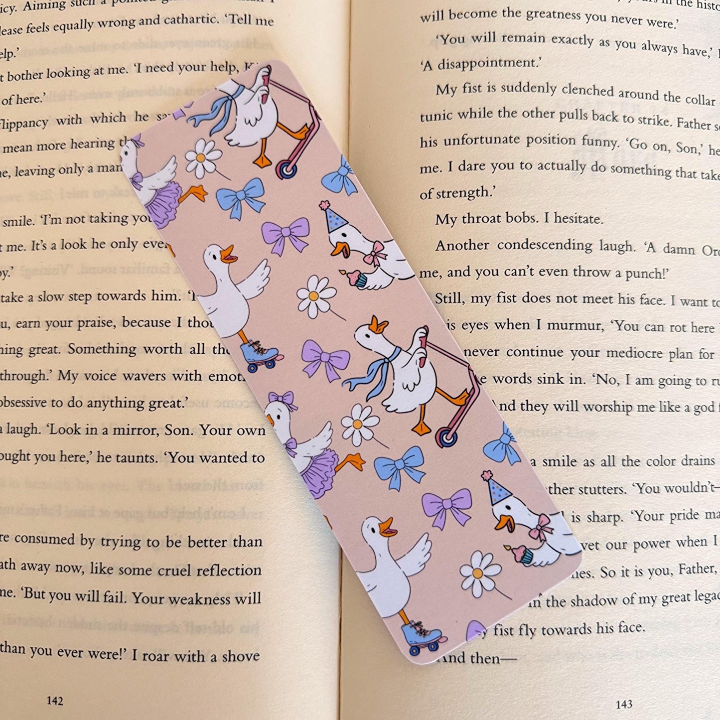 Silly Goose Bookmark - Coquette Cloud Co