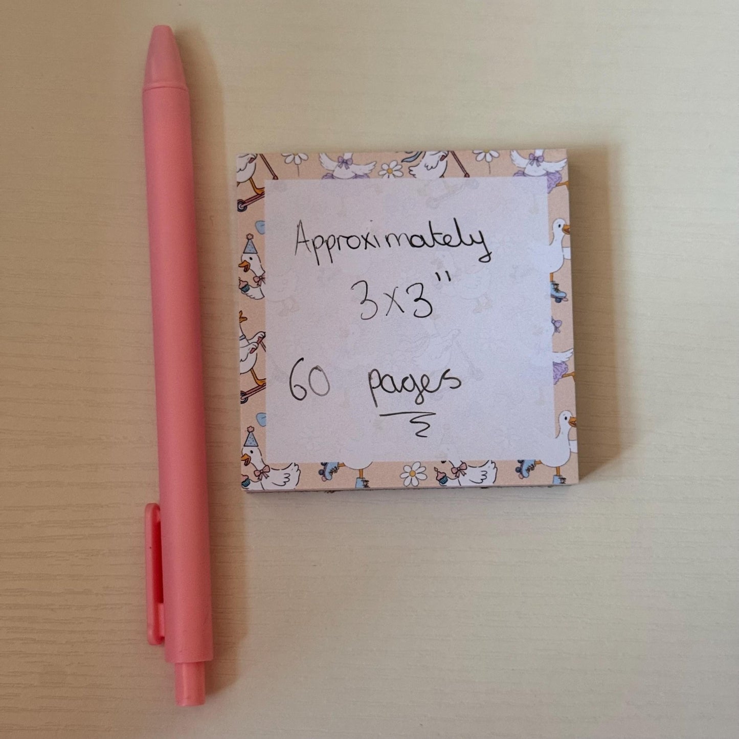 Silly Goose Memo Pad - Coquette Cloud Co