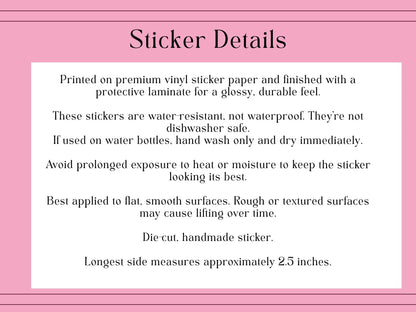 Smiley Flower Sticker - Coquette Cloud Co