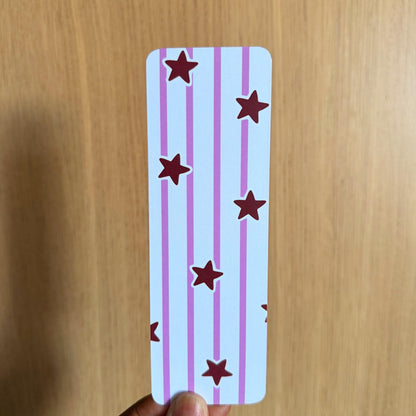 Star Stripe Pattern Bookmark - Coquette Cloud Co