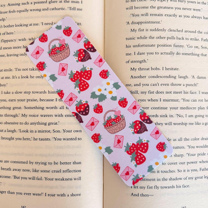 Strawberry Cottage core Bookmark - Coquette Cloud Co