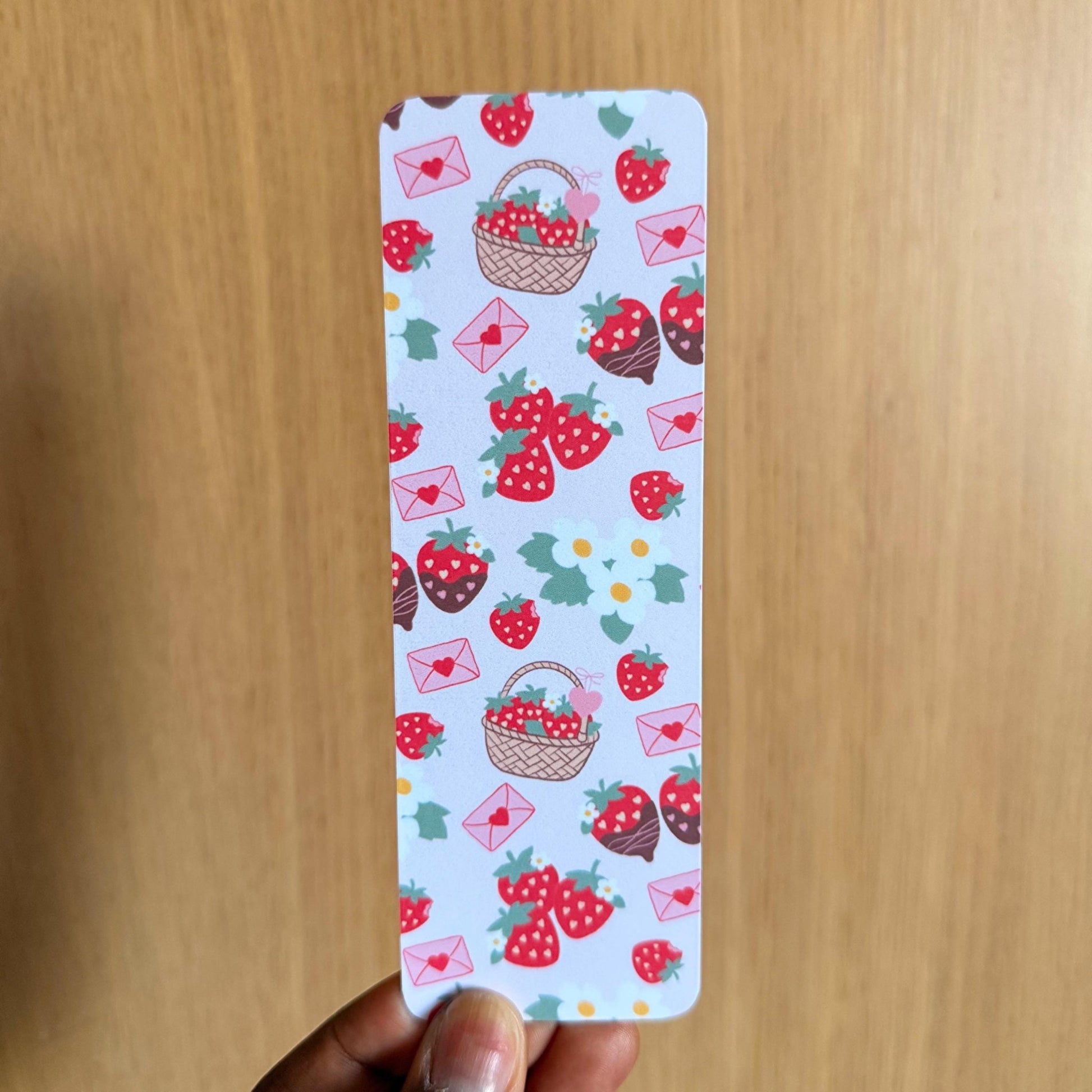Strawberry Cottage core Bookmark - Coquette Cloud Co