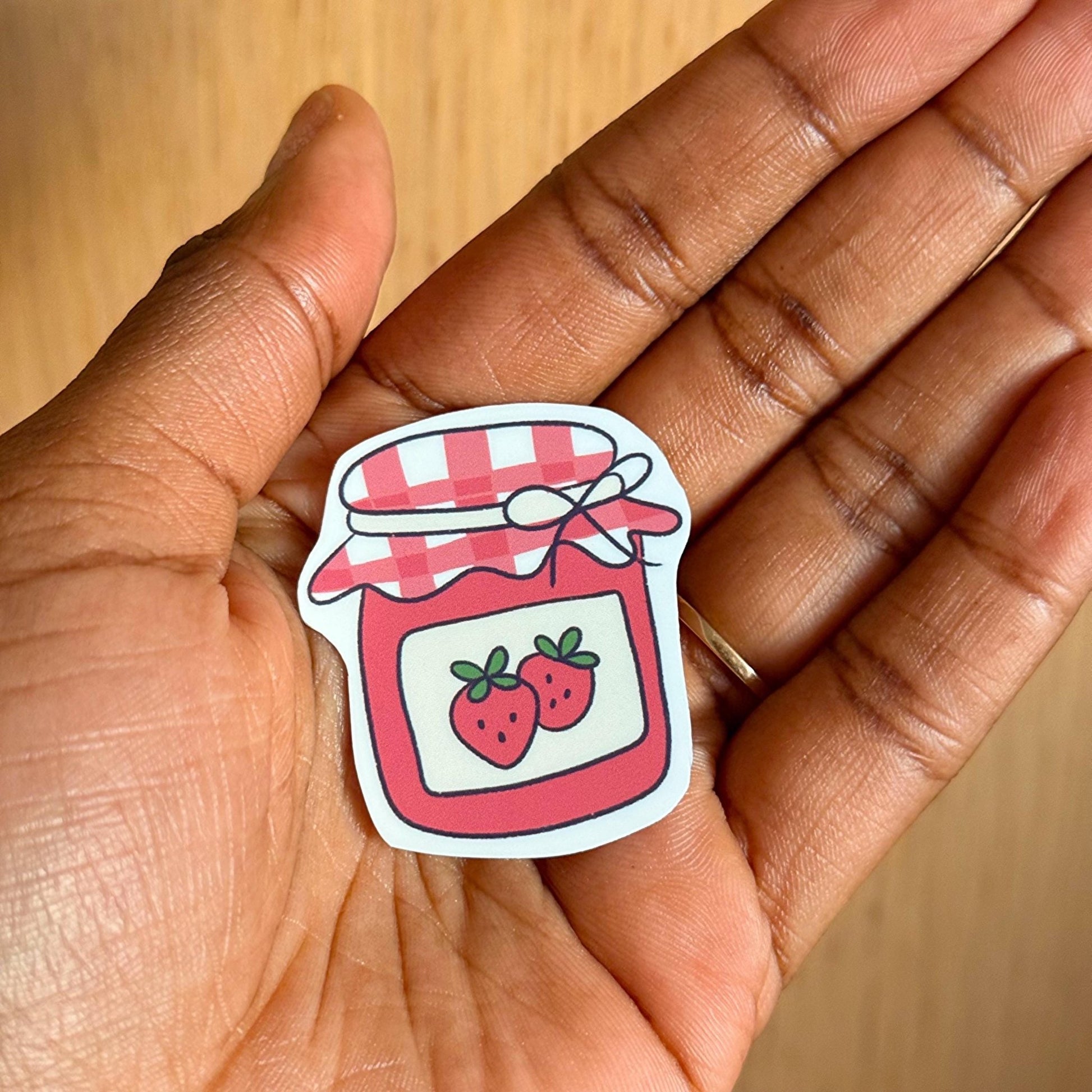 Strawberry Jam Sticker - Coquette Cloud Co