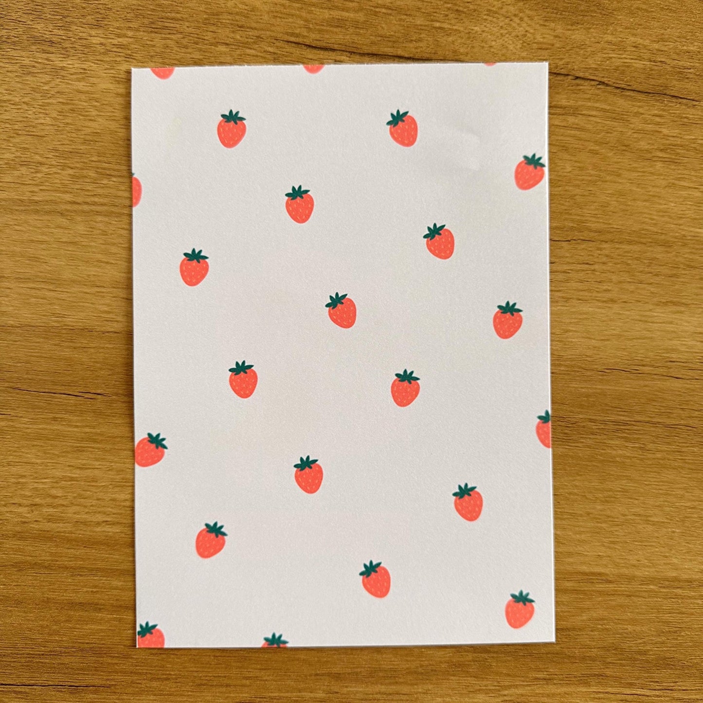 Strawberry Scrapbook Paper Set A5 - Coquette Cloud Co
