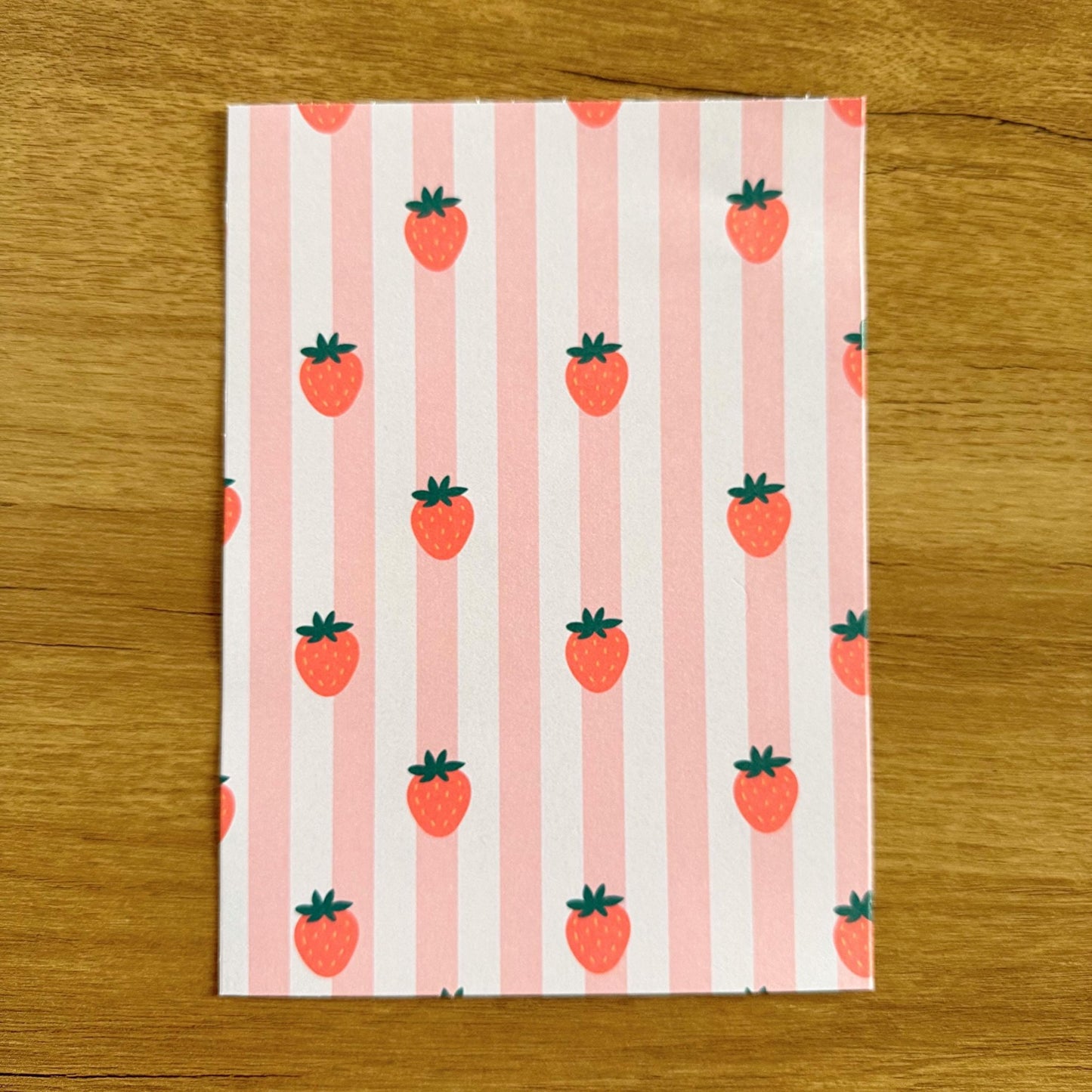 Strawberry Scrapbook Paper Set A5 - Coquette Cloud Co