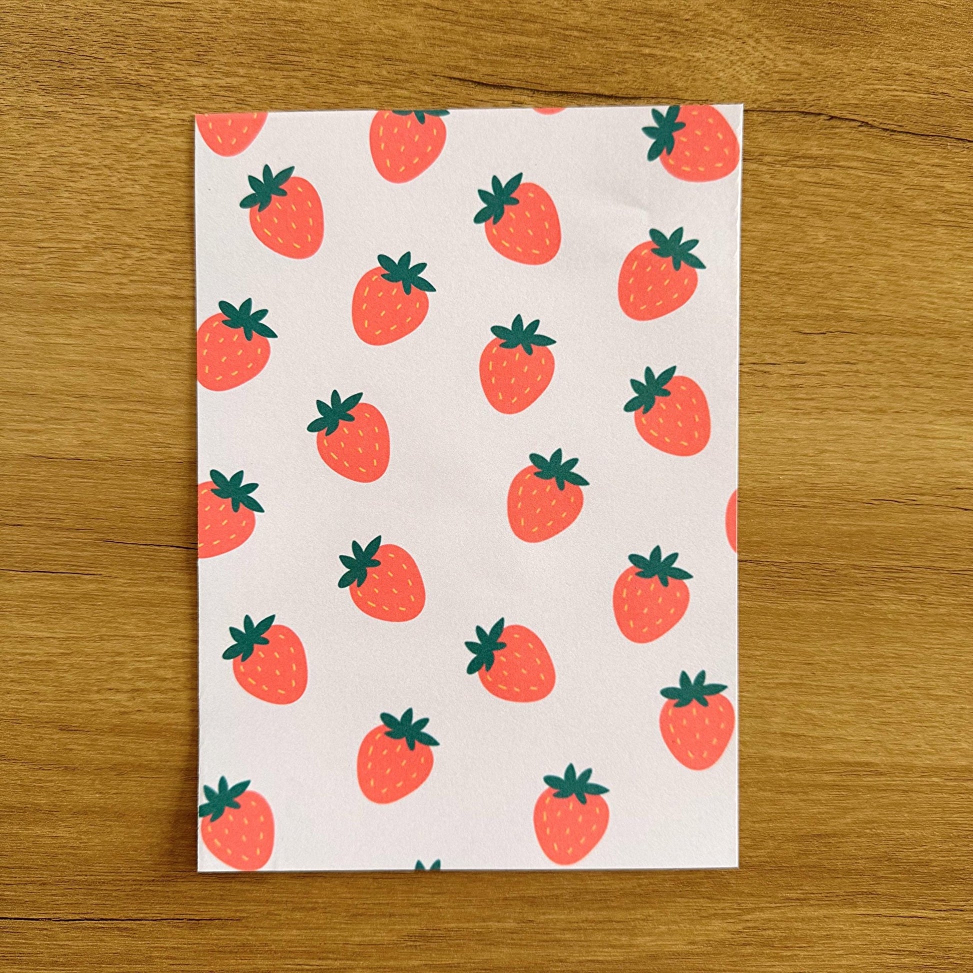 Strawberry Scrapbook Paper Set A5 - Coquette Cloud Co