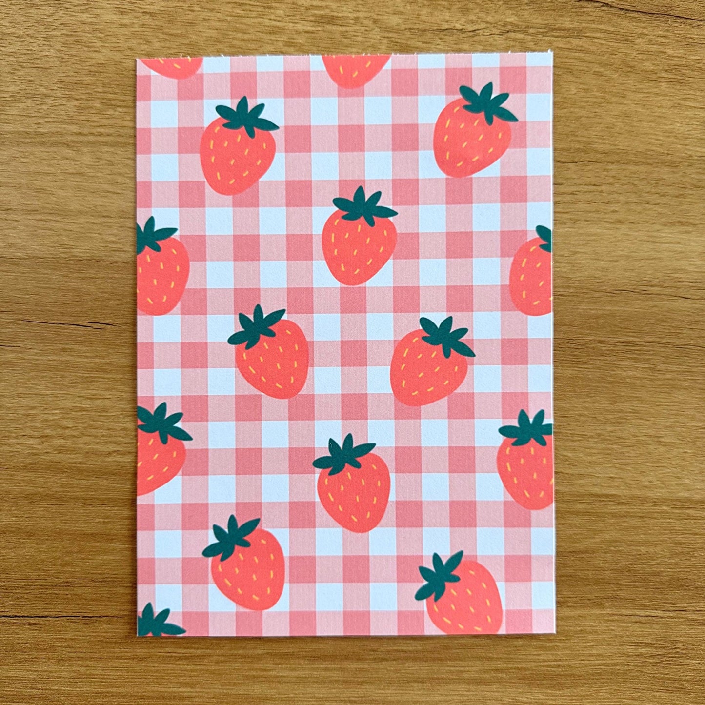 Strawberry Scrapbook Paper Set A5 - Coquette Cloud Co