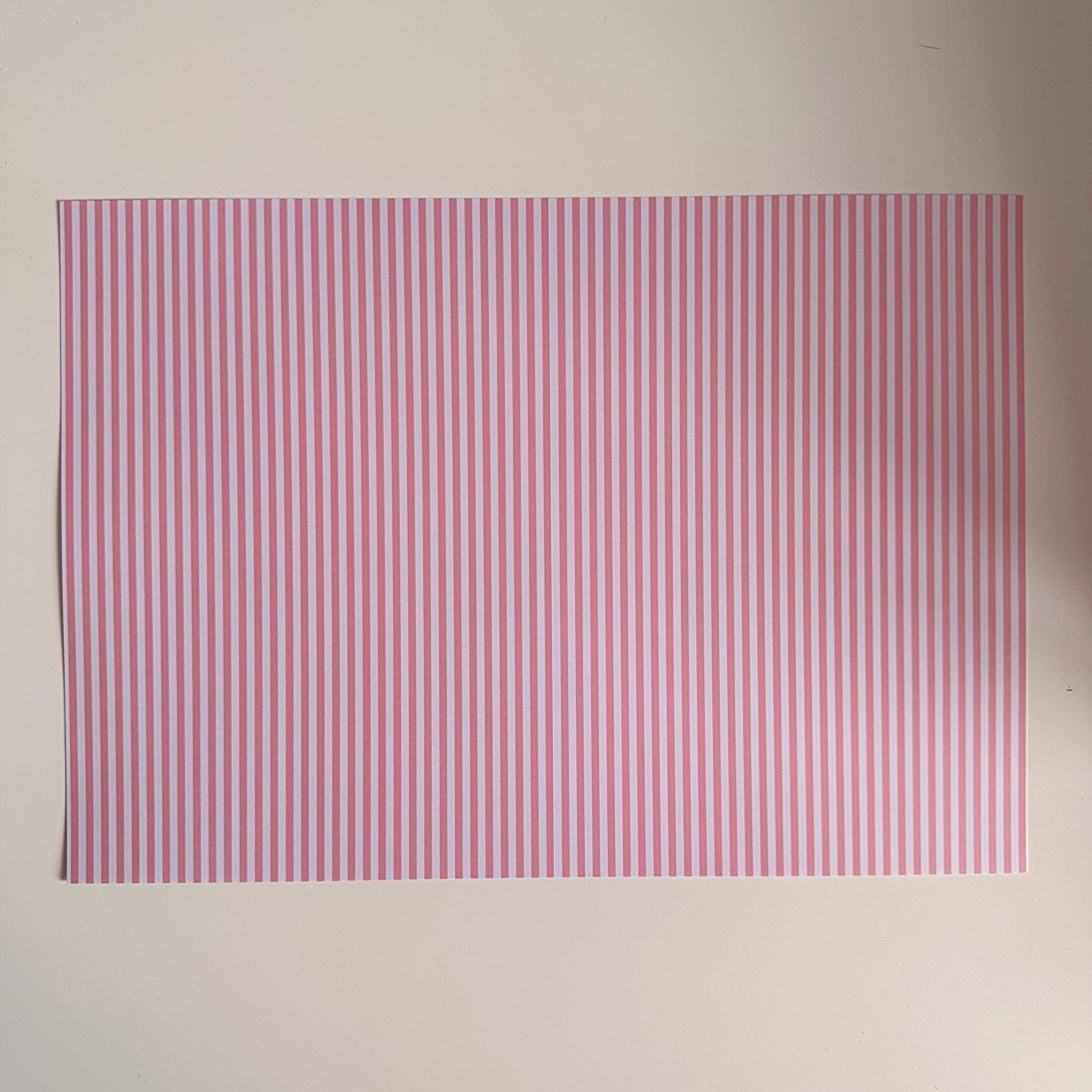Striped Scrapbook Paper Pack A4 - Coquette Cloud Co