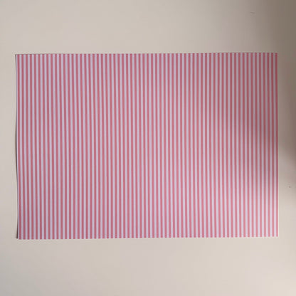 Striped Scrapbook Paper Pack A4 - Coquette Cloud Co