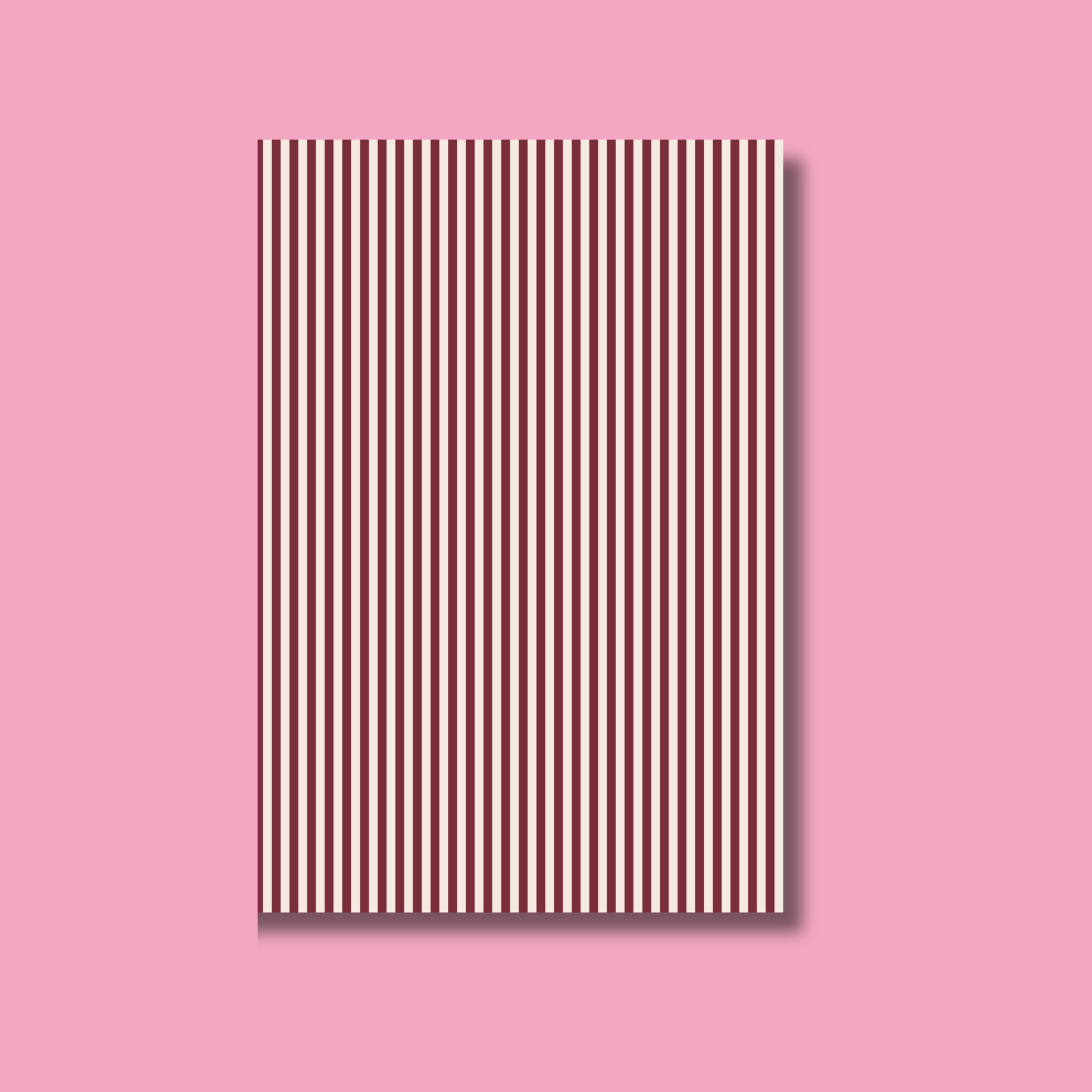 Striped Scrapbook Paper Pack A5 - Coquette Cloud Co