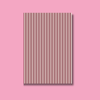 Striped Scrapbook Paper Pack A5 - Coquette Cloud Co
