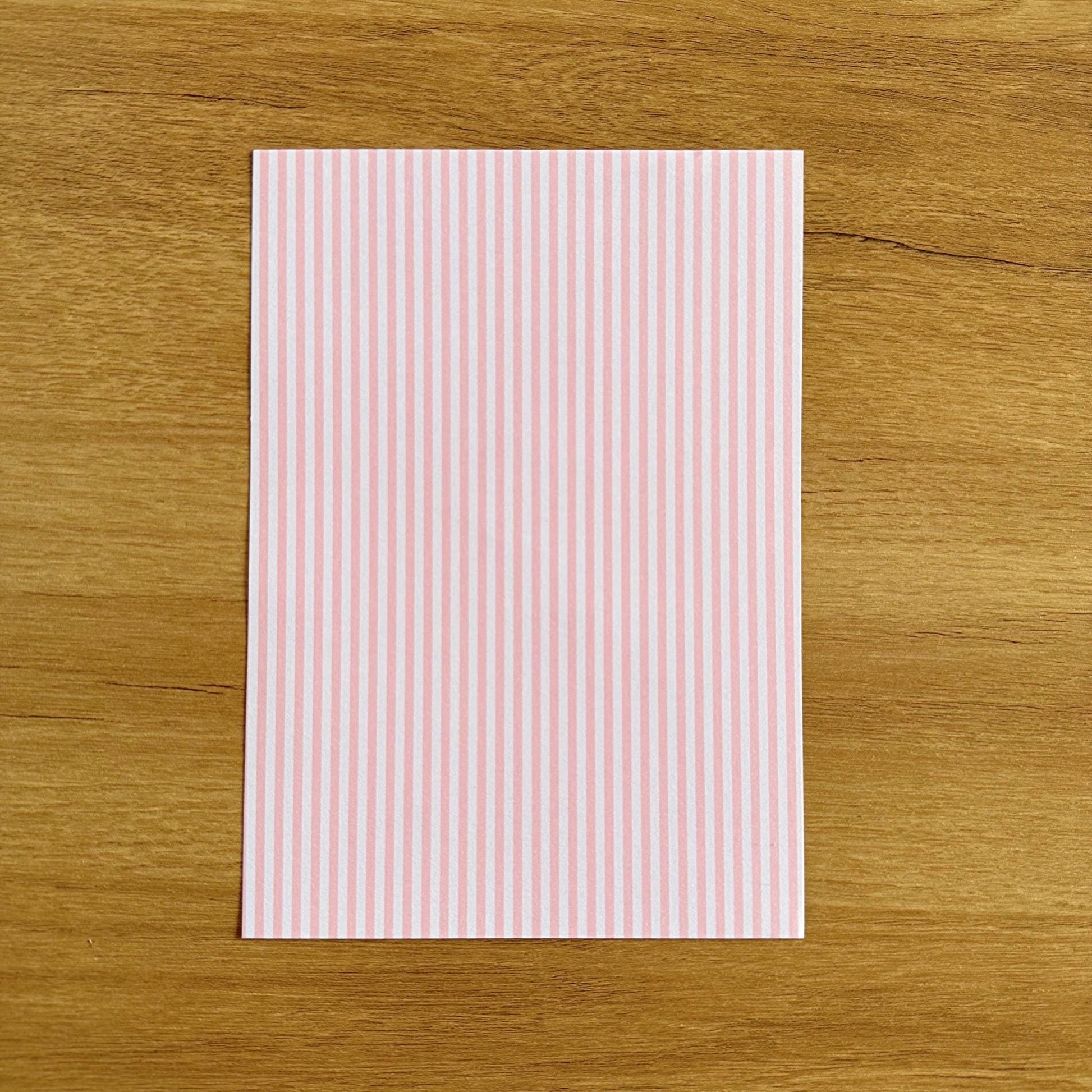 Striped Scrapbook Paper Pack A5 - Coquette Cloud Co