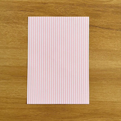 Striped Scrapbook Paper Pack A5 - Coquette Cloud Co