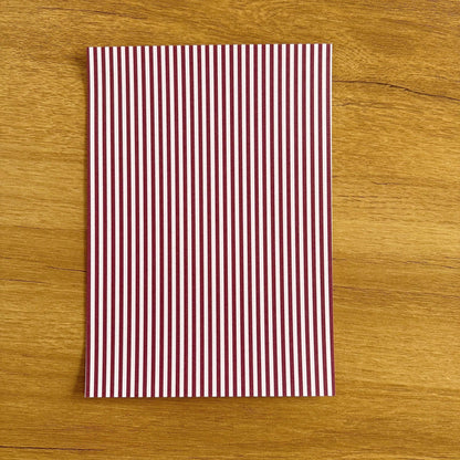 Striped Scrapbook Paper Pack A5 - Coquette Cloud Co