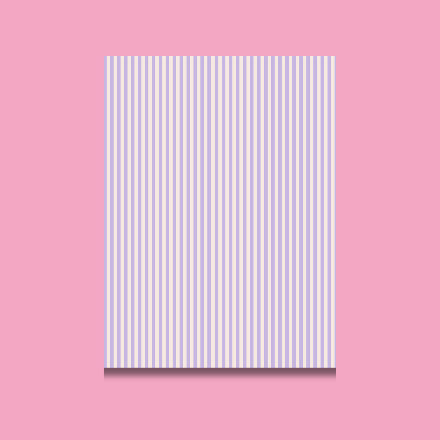 Striped Scrapbook Paper Pack A5 - Coquette Cloud Co