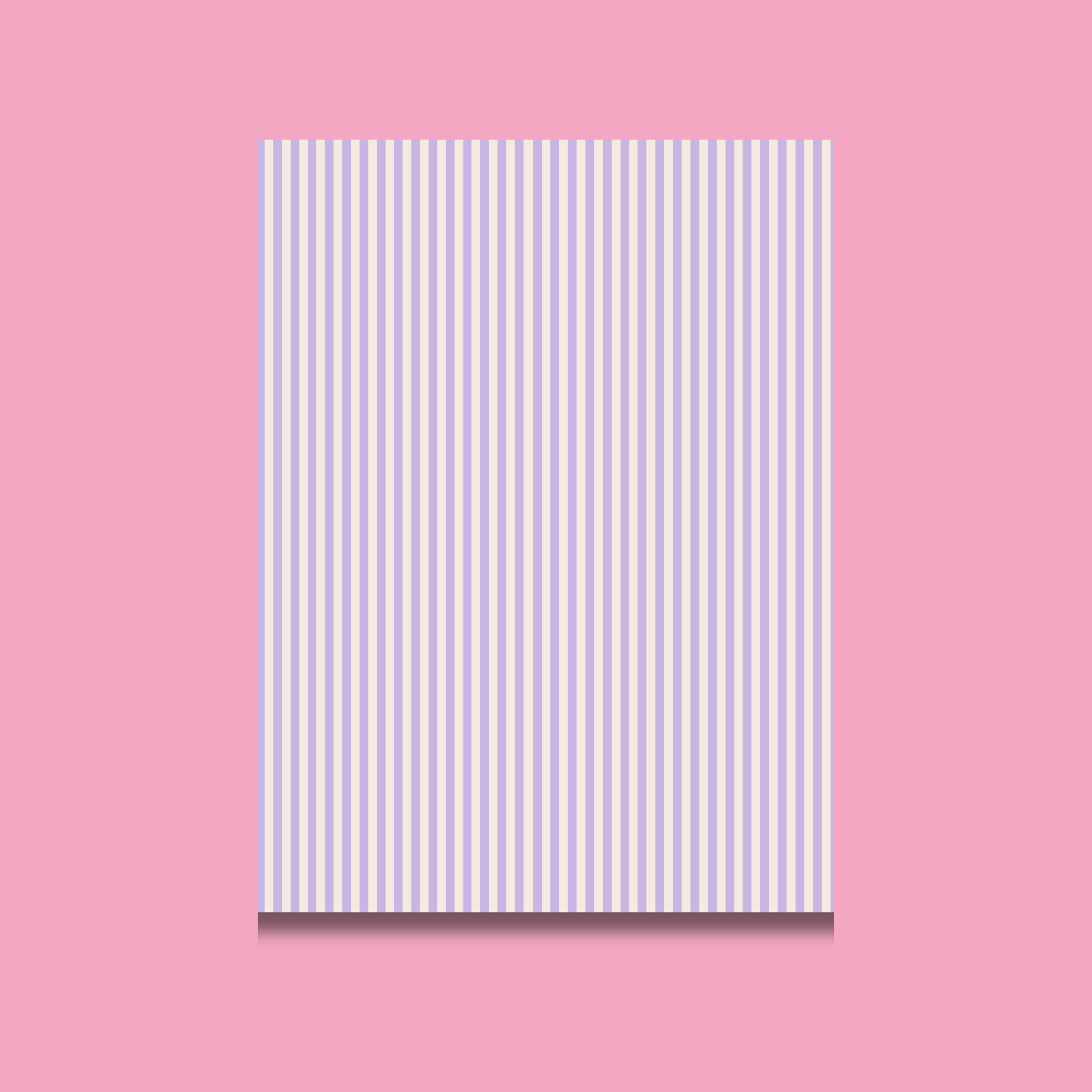 Striped Scrapbook Paper Pack A5 - Coquette Cloud Co
