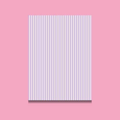 Striped Scrapbook Paper Pack A5 - Coquette Cloud Co