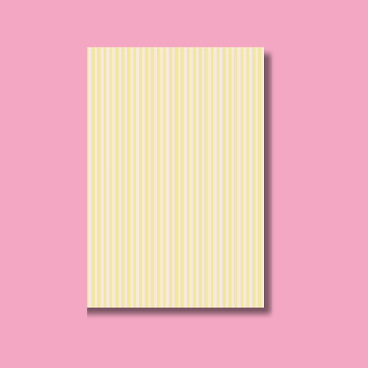 Striped Scrapbook Paper Pack A5 - Coquette Cloud Co