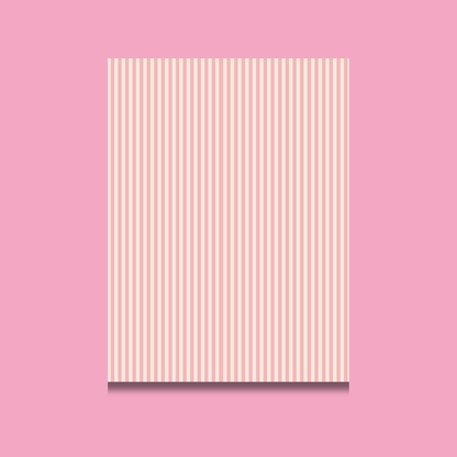 Striped Scrapbook Paper Pack A5 - Coquette Cloud Co
