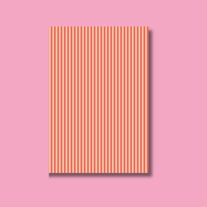 Striped Scrapbook Paper Pack A5 - Coquette Cloud Co