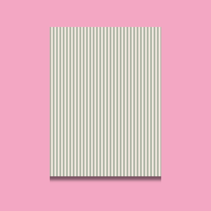 Striped Scrapbook Paper Pack A5 - Coquette Cloud Co