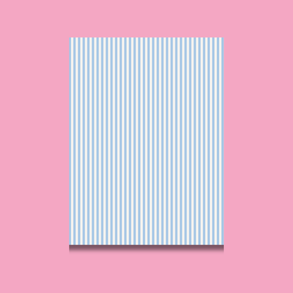 Striped Scrapbook Paper Pack A5 - Coquette Cloud Co